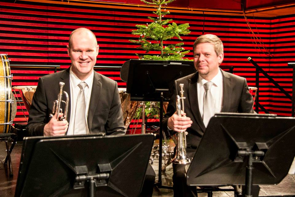 Guðmundur Hafsteinsson og Einar Jónsson trompetleikarar